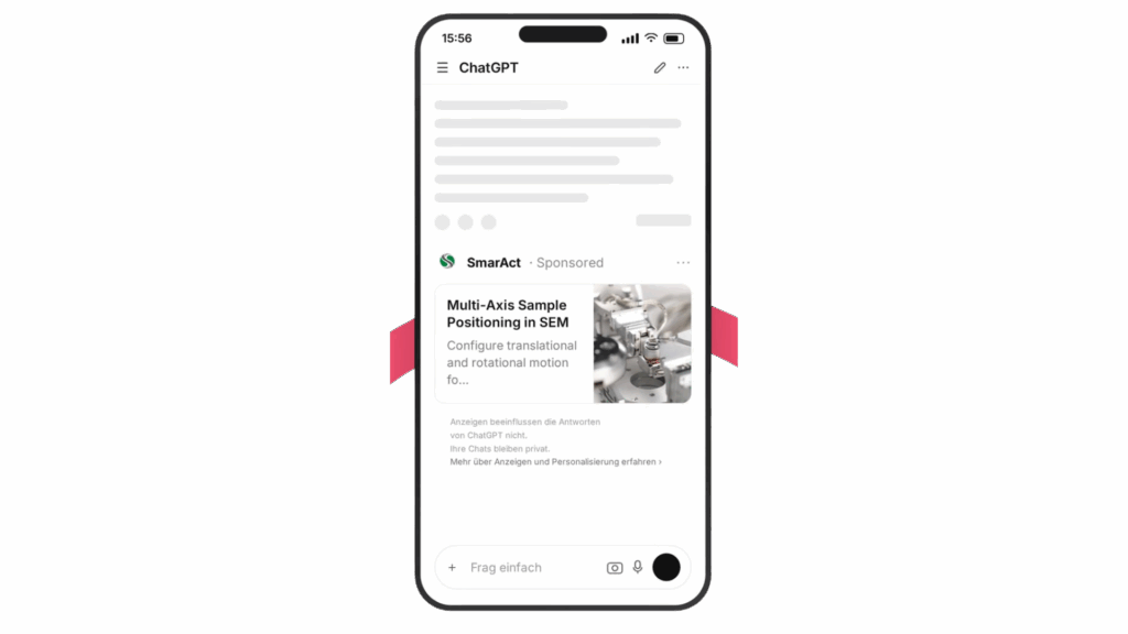Mobile Mockup ChatGPT Ads